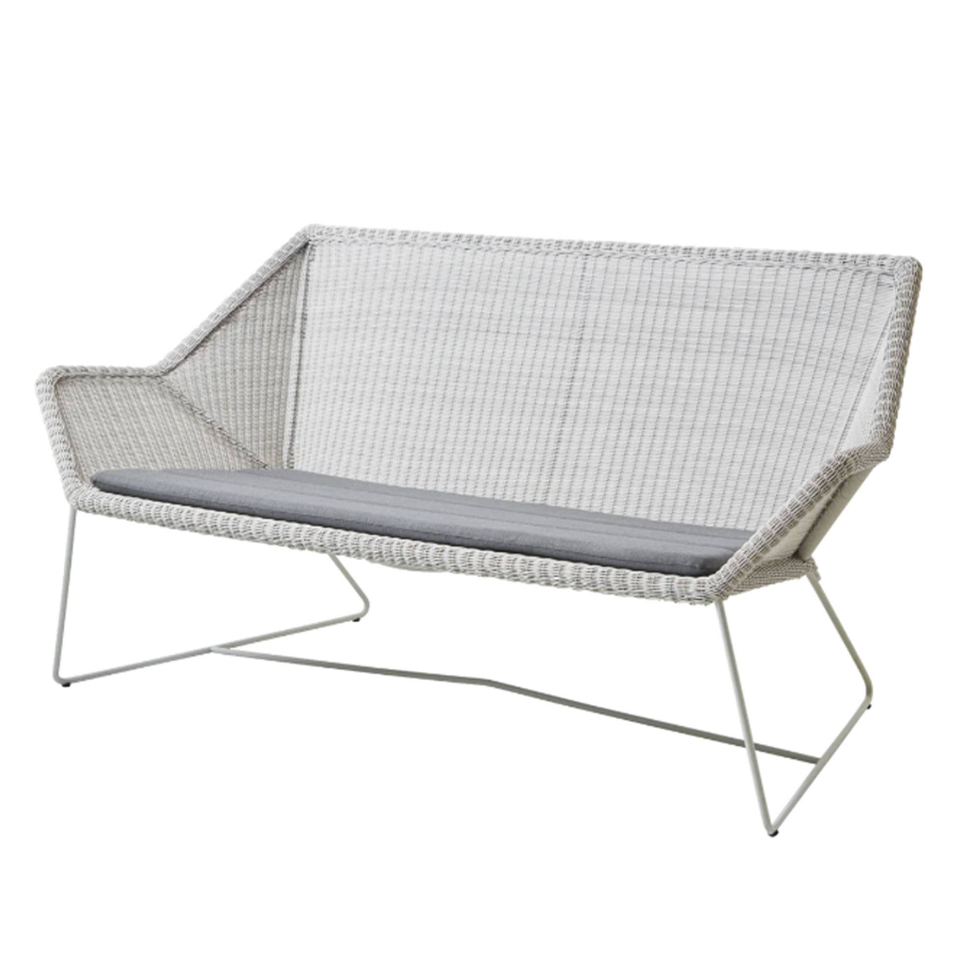 Breeze Loungesofa White grey Grey, Cane-line Natté.