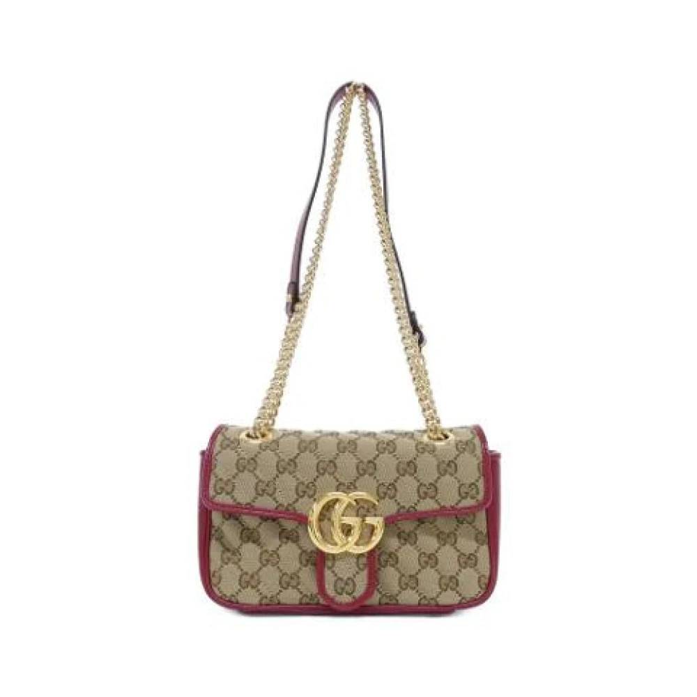 Gucci Vintage Pre-owned Vintage GG Canvas Skuldertaske - Vintage - Dame - Beige - ONE SIZE - Uld
