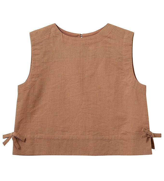 Sofie Schnoor Top - Bomuld/Hør - Ezmask - Rose Brown - Sofie Schnoor - 7 år (122) - Tanktop