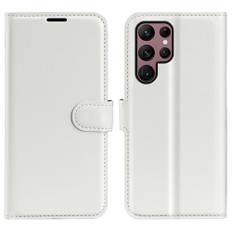 Samsung Galaxy S23 Ultra 5G - Læder cover / pung - Hvid