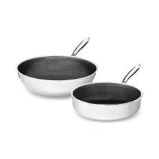 Onyx Cookware Hybrid non-stick onyx cookware™ wok+sautersæt - 2-dele