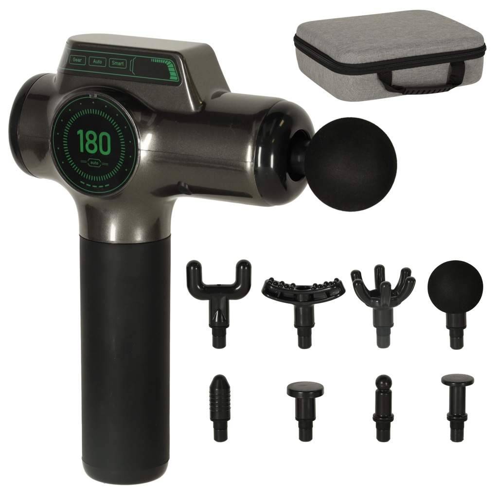 Body massage pistol ryg massager 8 tips