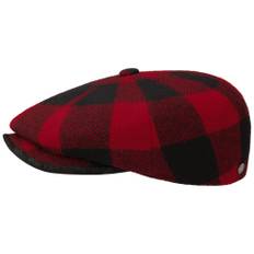 8-panel Cap Woolrich Check by Lierys, 61 (XL) / Rød / News Boy