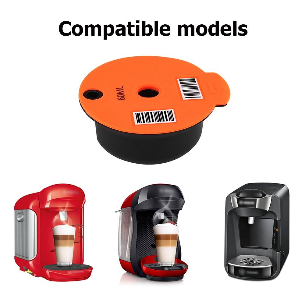 60/180ml kaffekapselkopp för bosch-s tassimo återanvändningsbar plastfilterkorg pod kaffemaskin hushålls köksredskap