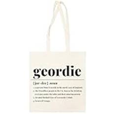 Geordie Newcastle City Definition Unisex Beige Totebag Återanvändbar Väska