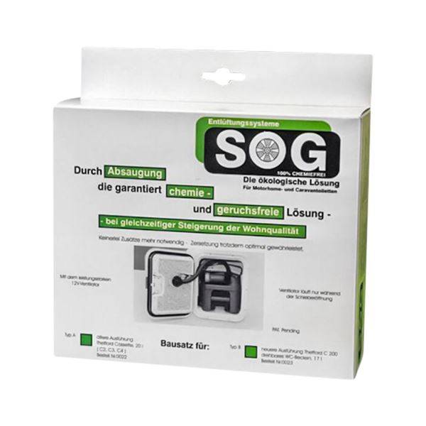 Ventilatorkit SOG Type D Thetford toilet C400 - hvid.