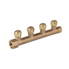 GP grenrör Redgoods 3/4"x1/2" 4-vägs med kopplingsset t/15mm pex