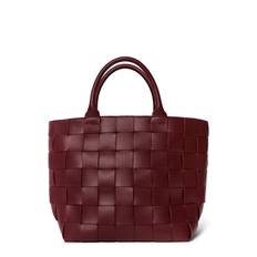 CEANNIS Braided Strap Shopper |Burgundy |50X18X32 cm