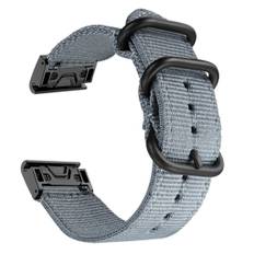 Garmin Fenix 7/6/6 Pro/Forerunner 945/935 etc. Urrem i nylon - Grå