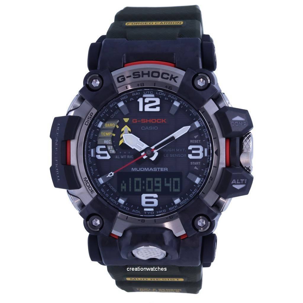 Casio G-Shock Mudmaster Analog Digital Solar Powered GWG-2000-1A3 GWG2000-1A3 200M Herrklocka svart