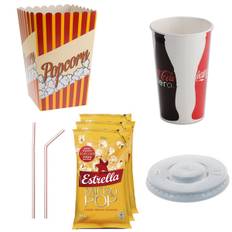 Biopaket King Size Popcorn smör, Cola bägare m.m