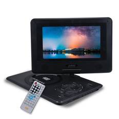 9.8 Portable DVD Player with 270 degrees Swivel HD Screen Home Car TV DVD Player with Game Function Car US
