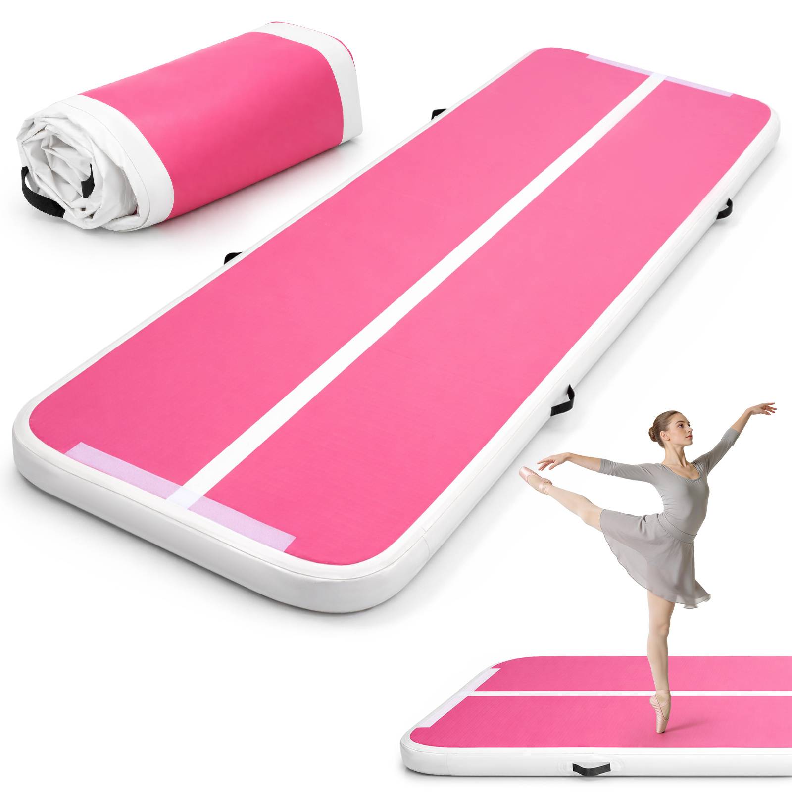Air Floor Mat 10ft Tumbling Mat Inflatable Gymnastics Mat Thick For Youth/ Adults