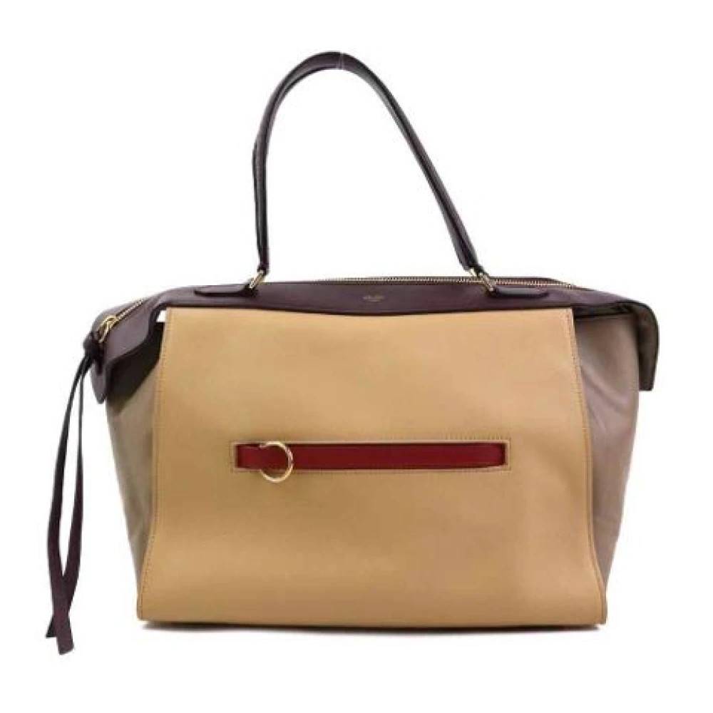 Celine Vintage Pre-owned Laeder celine-tasker - Vintage - Dame - Beige - ONE SIZE - Uld