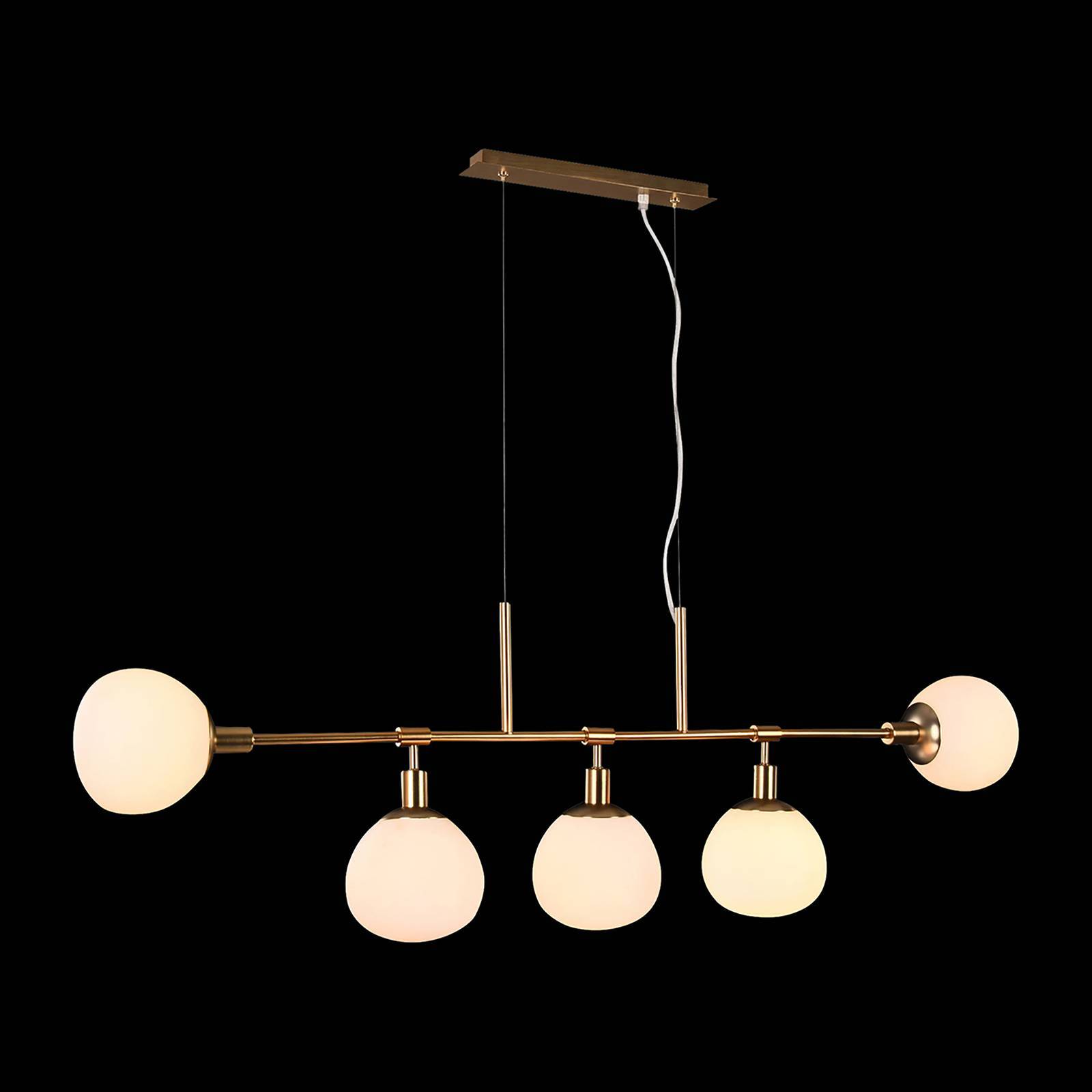 Maytoni Hänglampa Erich, dimbar, Mässing / guld, Vardagsrum / matsal, Metall, Modern, Pendellampa