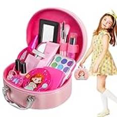 Kids Pretend Makeup Set for Girls, 21x Makeup Toys Beauty Set, Fake Make Up with Cosmetic Bag, (48x3.35x6.89 inches), Perfect for Children, and Birthday Gift