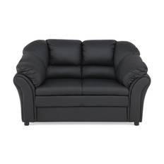 Salvador 2-sits Soffa Konstläder - Svart/Konstläder Skinnsoffor Svart Läder