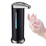 Zwxqe Automatisk handtvålsdispenser | beröringsfri tvåldispenser | batteridriven flytande tvålpump, smart tvåldispenser, tvåldispenser i rostfritt stål, flytande tvåldispenser för hemmet