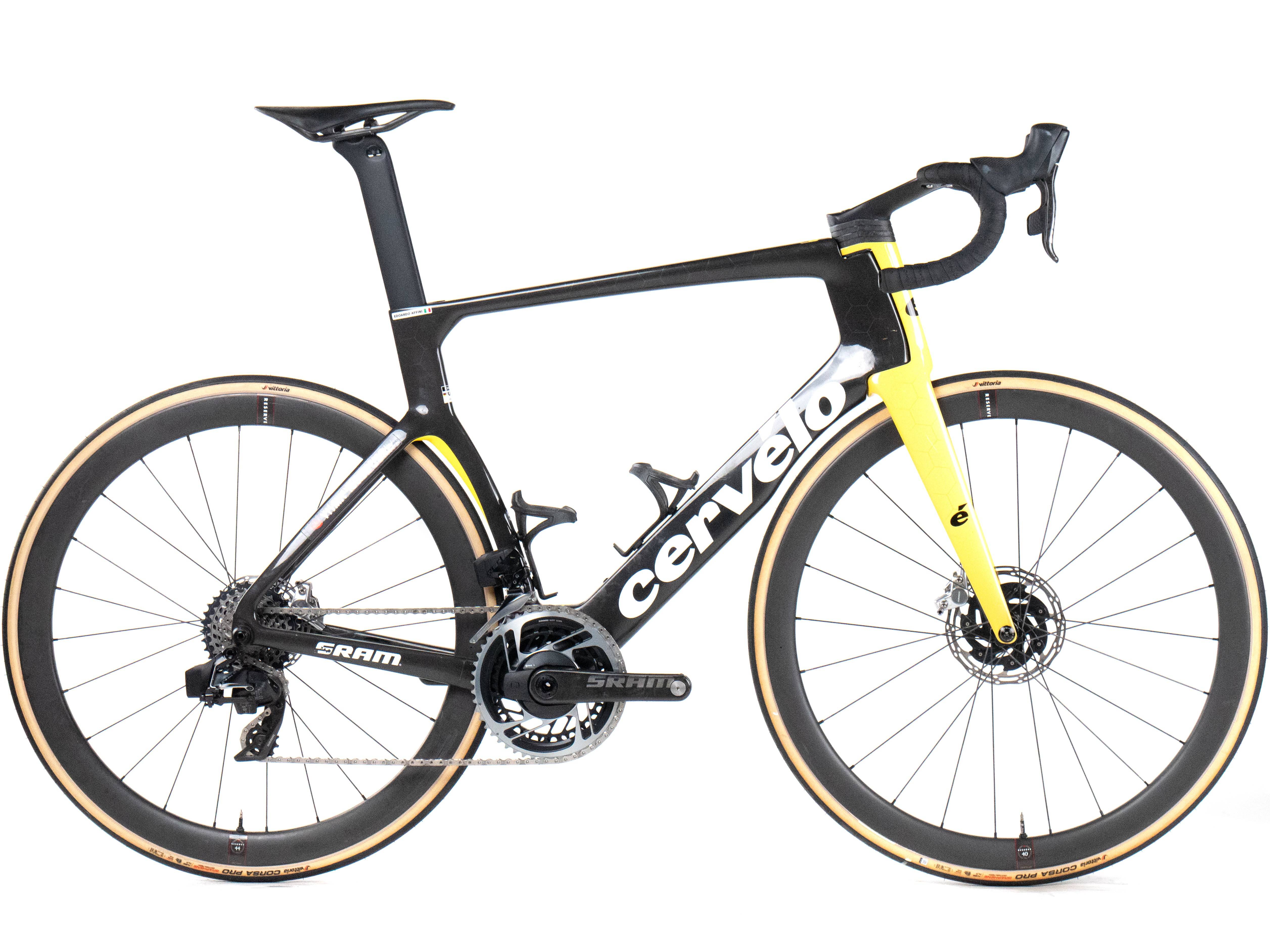 Cervélo S5 2024 Team Visma Lease a Bike Edoardo Affini size 58 Sram Red eTap AXS 2x12sp - Bikeroom / 58 / Team Visma Lease a Bike