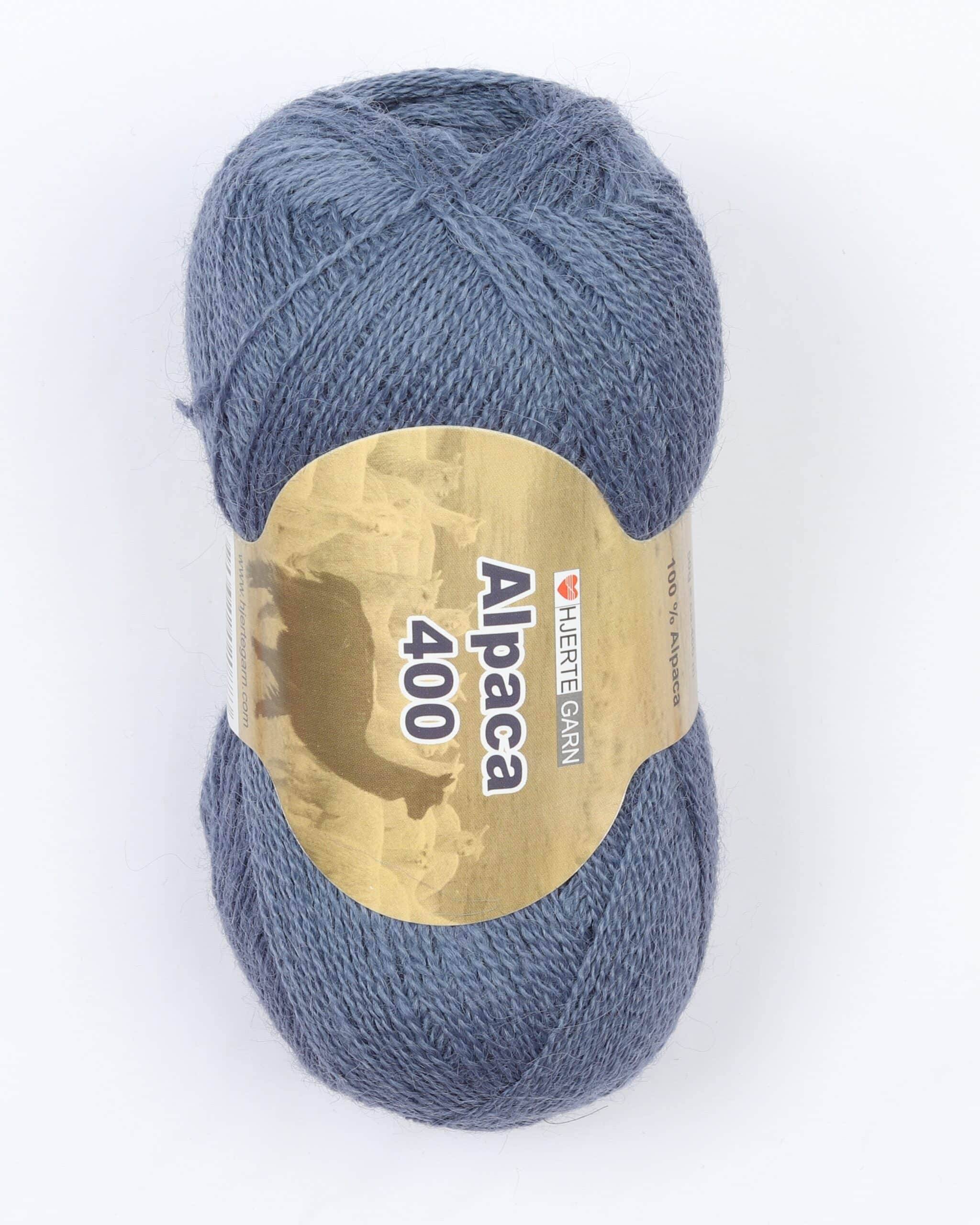 Alpaca 400 fra Hjertegarn i flere farver - 2163 Jeansblå - 100% Alpaka