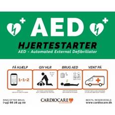 Cardiocare skilt til hjertestarter, 297 x 420 mm