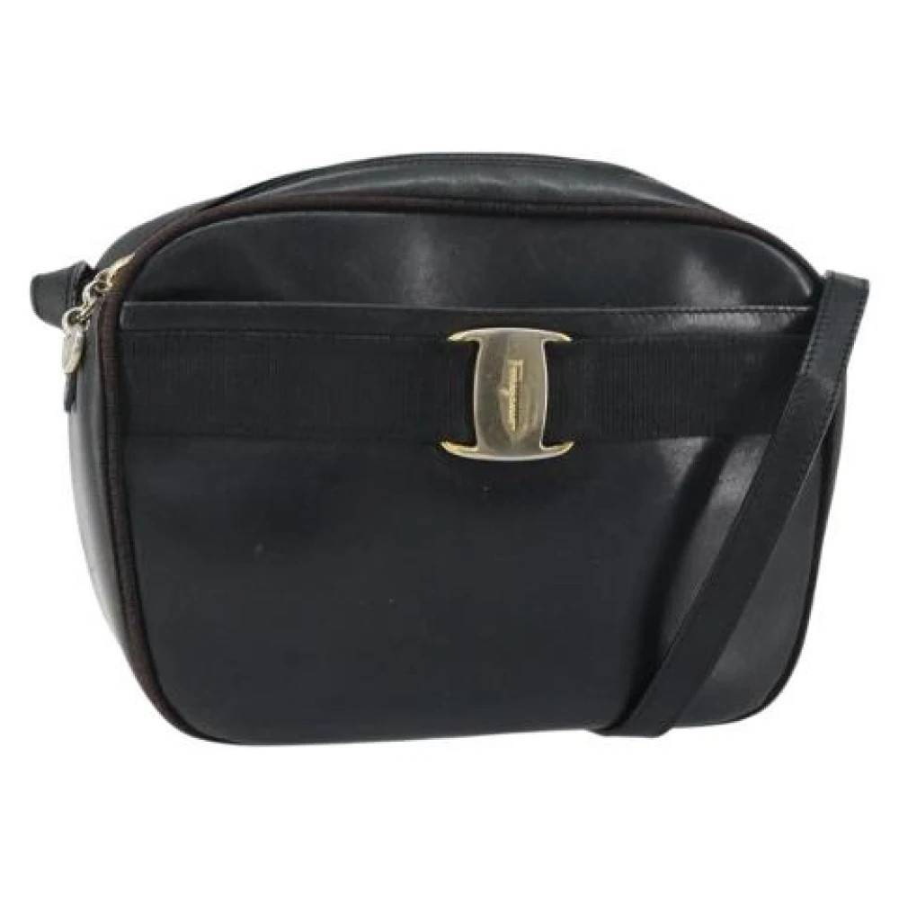 Salvatore Ferragamo Pre-owned - Pre-owned Läder Axelremsväska Vintage - Dam - ONE Size - Läder