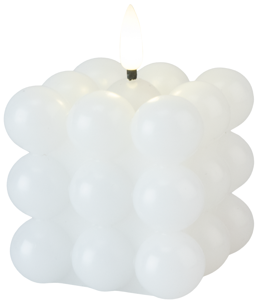 Led-Bubbelljus Vit 7,5 Cm