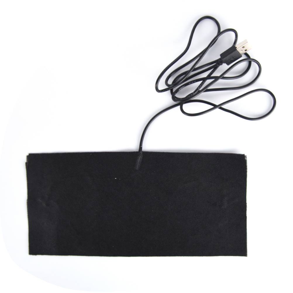 1 st 5v kolfiber uppvärmning pad hand varmare usb värme film elektrisk vinter infraröd feber värmematta - 10 x 22cm