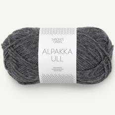 Sandnes Alpakka Ull 50g - Sandnes Alpakka Ull Mörkgrå Melerad 1053