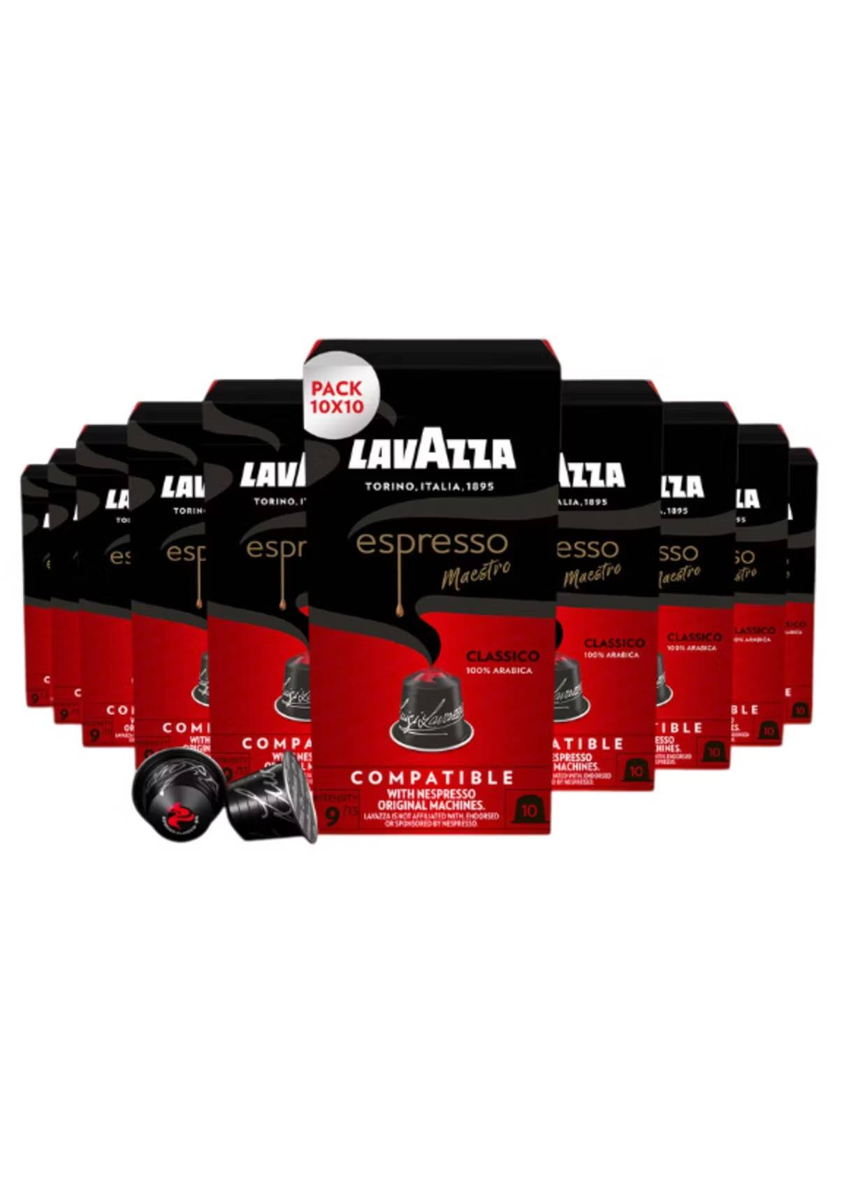 Lavazza Espresso Classico nespressokapslar 10x10-p