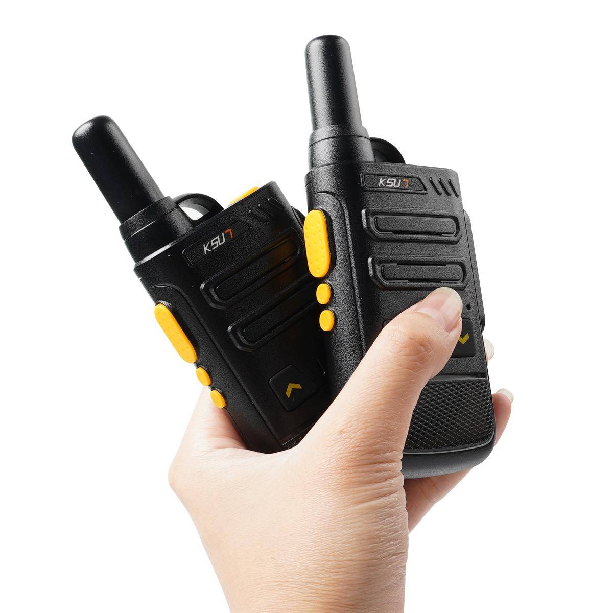 Radio Walkie Talkie Sändare Uppladdningsbar Tunn Uhf Trådlös 16 Kanaler