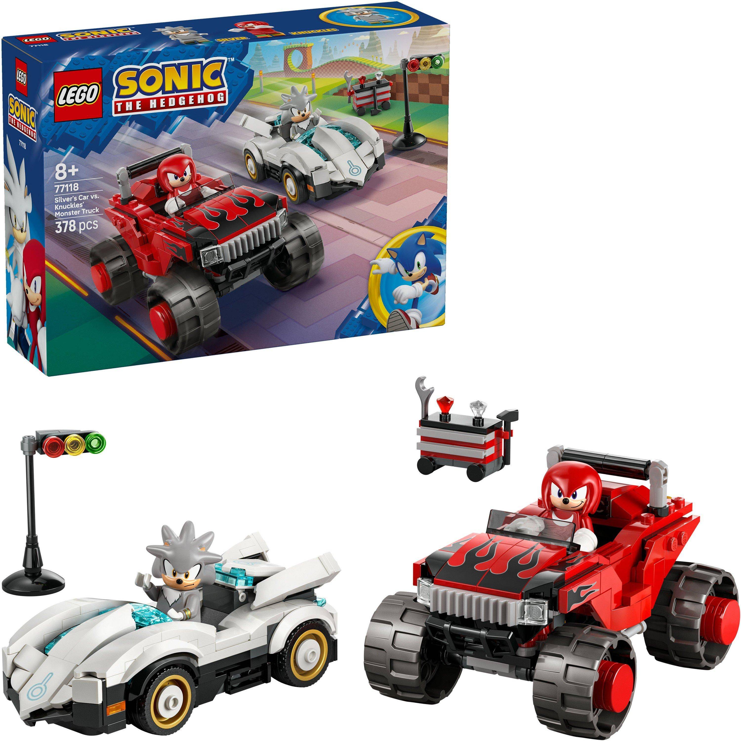 Lego Sonic The Hedgehog Silver’s Car Vs. Knuckles’ Monster Truck 77118