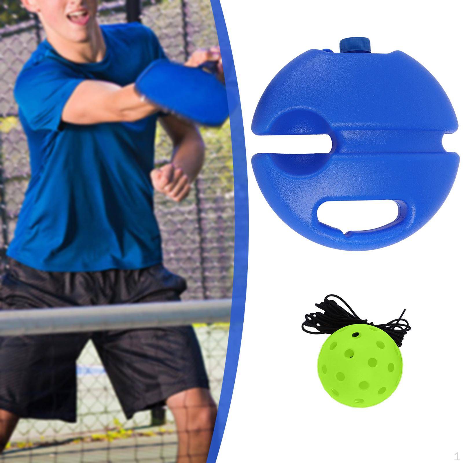 Pickleball Träningspartner Set med Justerbar Sladd blue