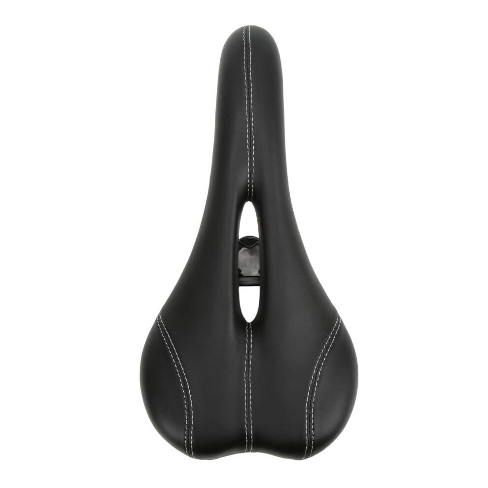 Ergonomisk cykelsadel med uendeligt komfortsystem, elastomer-affjedring, dobbeltfjeder-polstret sadel til cruiser-mountainbikes og stationære cykler