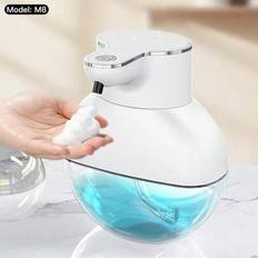 Automatisk tvåldispenser - Beröringsfri skummande tvåldispenser, laddningsbar dispenser, elektrisk väggmonterad justerbar skumtvålsdispenser, pump för - Vitt (400 ml,För vätska)