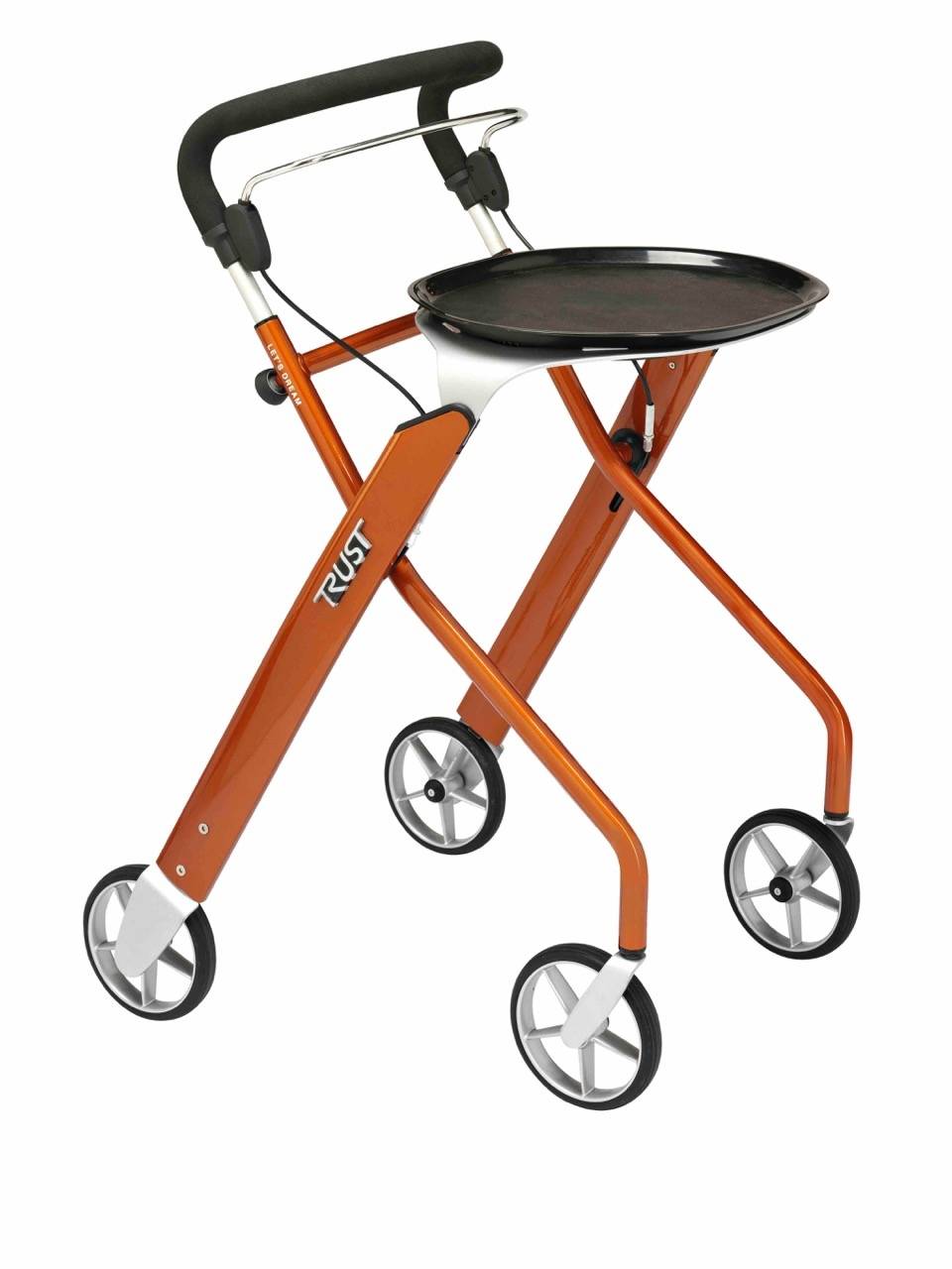 Trustcare Lets Dream Orange Rollator Indendørs