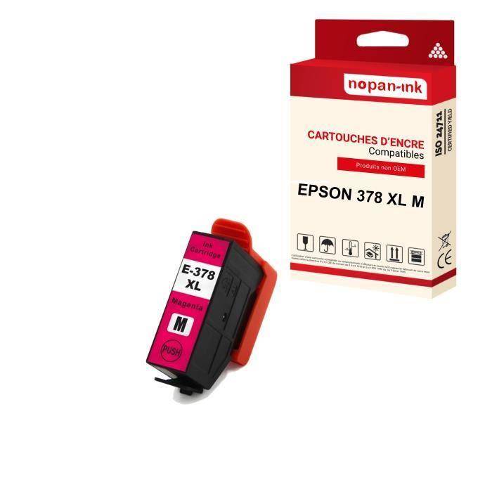 NOPAN-INK - x1 Cartridge EPSON 378XL - 378 XL M compatible Epson Expression Photo HD XP-15000, XP-8000, XP-8005, XP-8500