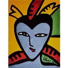 Handknuten matta Face Multi 160 x 230 cm (160 x 230 cm)