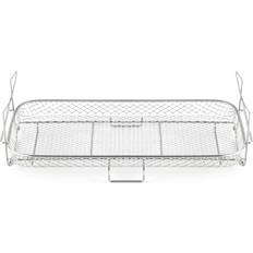 Cosori Heißluftfritteuse Zubehör, Multifunktionales Backgitter Kompatibel mit Dual Blaze TwinFry 10L, Ideal für Pommes und Hähnchenflügel, Stapelbar, Spülmaschinenfest, Edelstahl 304, 36,8 x 18,8 cm