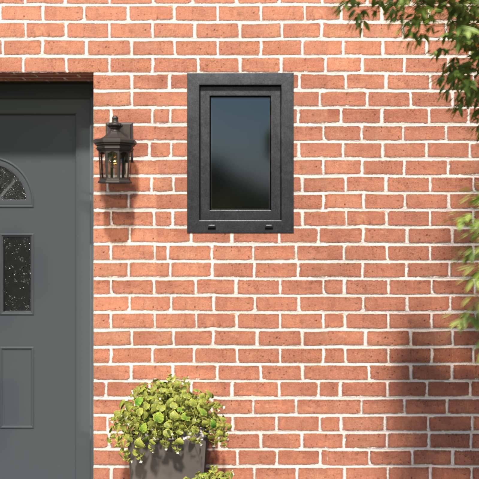 Källarfönster RISOR Antracit 60 x 80 cm PVC och glas
