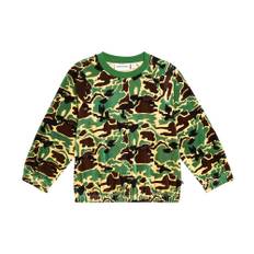 Mini Rodini Camouflage velour sweatshirt - green - Y 8/9
