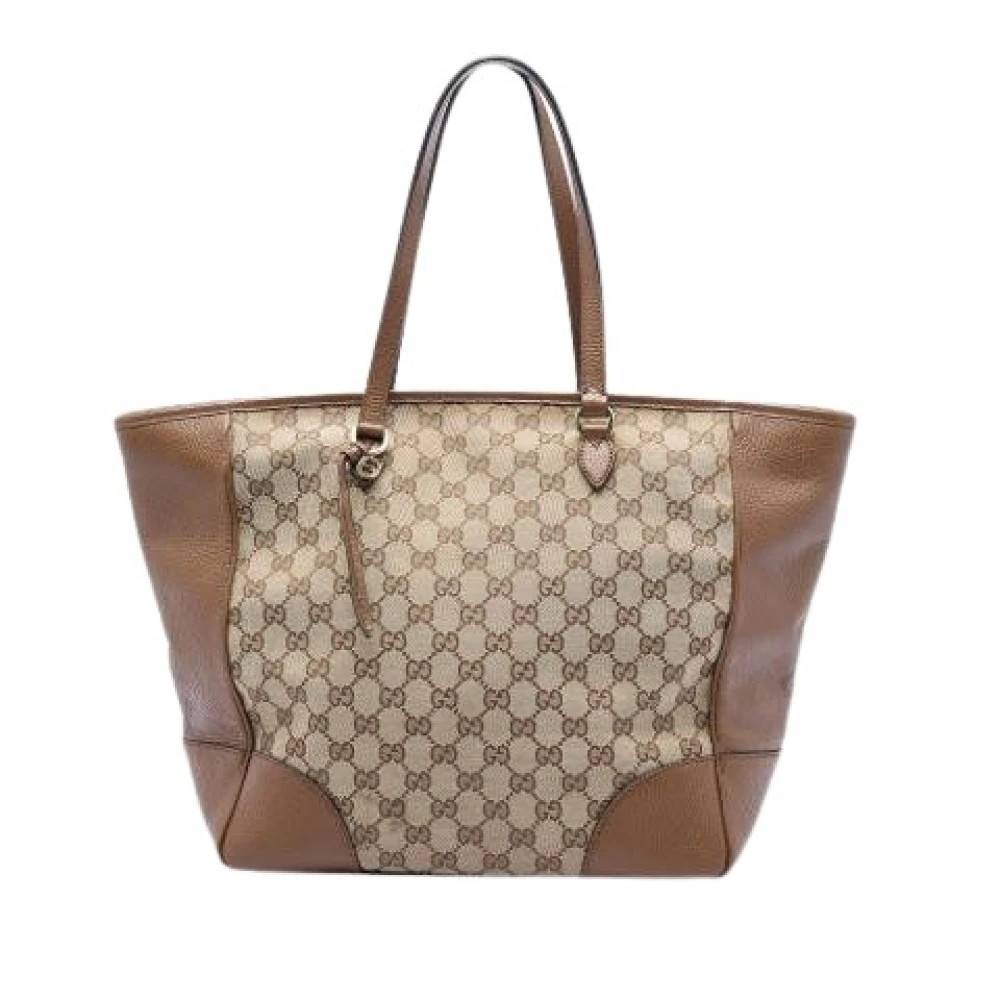 Gucci Vintage Pre-owned Bree Tote Bag - Vintage - Dame - Brun - ONE SIZE - Læder