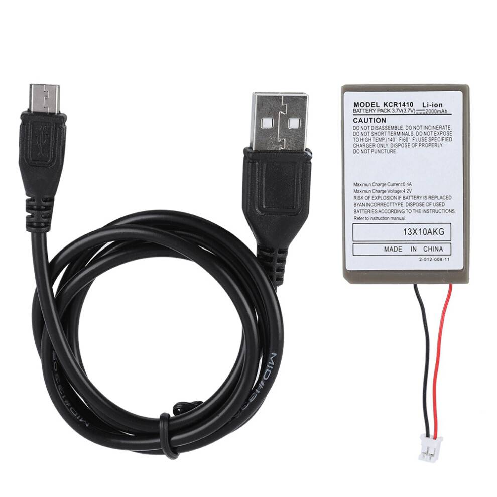 Udskiftningsbatteri til PS4 Controller, Lithium-ion-battericelle, overafladningsbeskyttelse, lang standbytid, batteri med høj kapacitet og USB