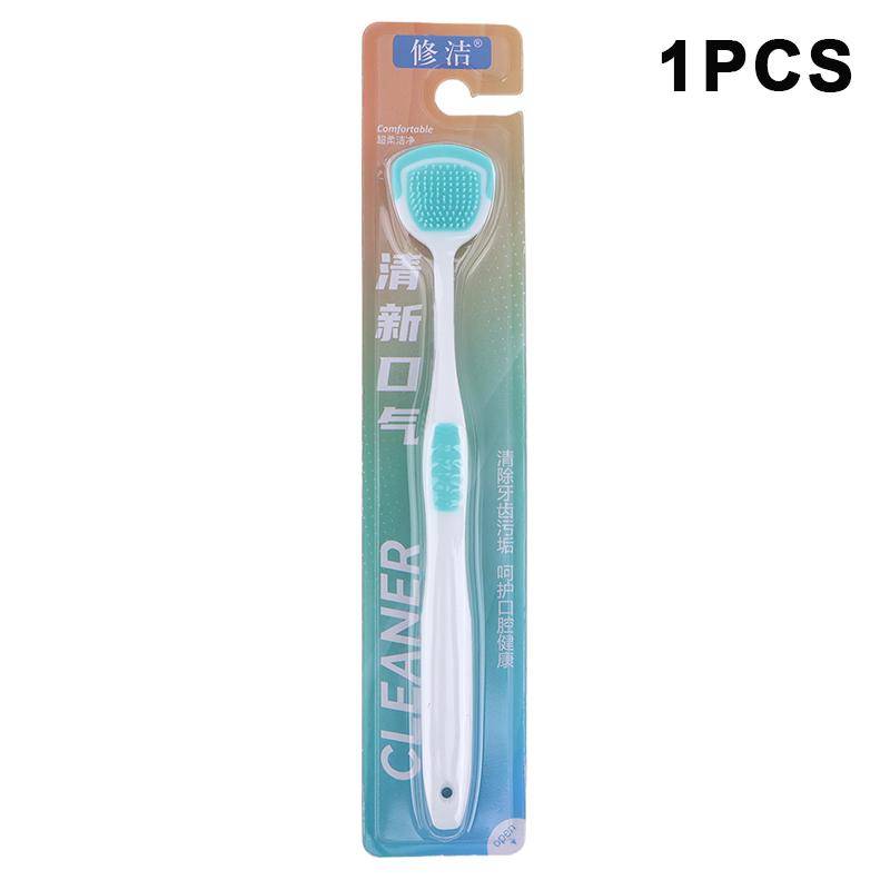5Pcs Soft Silicone Tongue Scraper Toothbrush Oral Cleaner Fresh Breath Hygiene Care Tools for Mouth Cleaning