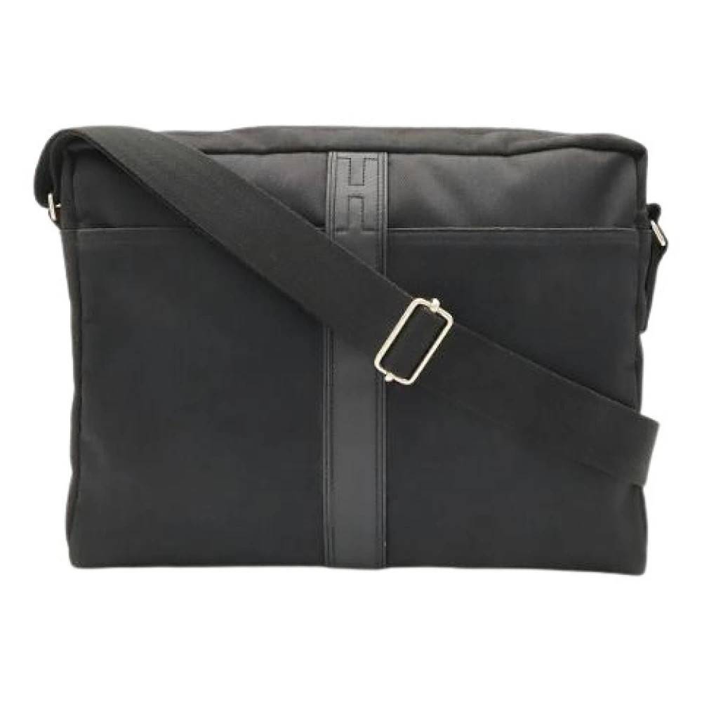 Hermès Vintage Pre-owned Acapulco Basace MM Nylon Skuldertaske - Vintage - Dame - Sort - ONE SIZE - Uld