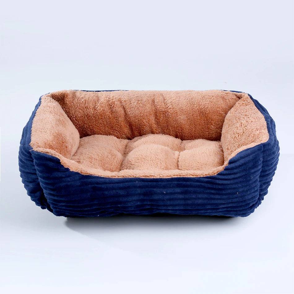 Square Plush Calming Dog & Cat Bed – Waterproof Oxford Sofa Cushion for Small & Medium Pets - cat dog bed 03 / XL (78X60X17CM)