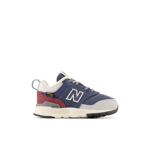 New Balance Barn' 997H Bungee Lace i Blå/Röd Syntetisk, Storlek 25