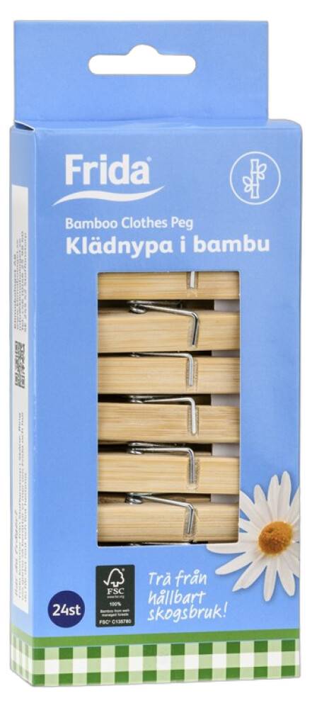 KLÄDNYPA FRIDA BAMBU 24ST/FRP
