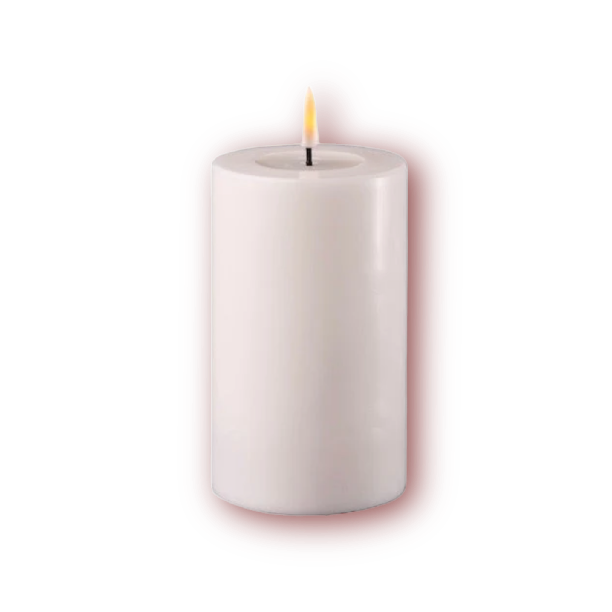 Blockljus LED - Ø 7,5 X 12,5 Cm: Isblå