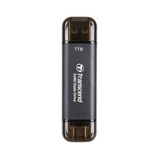 Transcend ESD310C 1TB bärbar SSD USB typ-A, typ-C 10 Gbit/s PS4/PS5 kompatibel, svart - TS1TESD310C